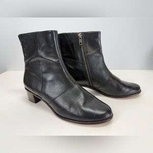 TIBI Black leather Ankle Boots size 9